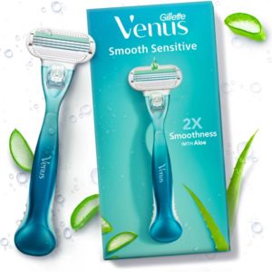 Gillette Venus Smooth Hair Removal Razor for Women with Aloe Vera