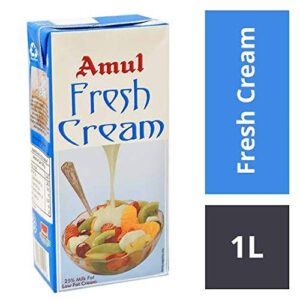 mehnoor supermarket Amul Fresh Cream 1 Ltr-Milk Products