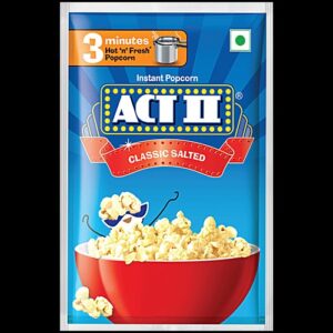 ACT II Instant Popcorn Classic Salted 40 gm mehnoor supermarket