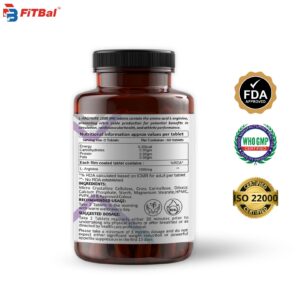 mehnoor super market Fitbal-L-Arginine-1000mg-60tab-2