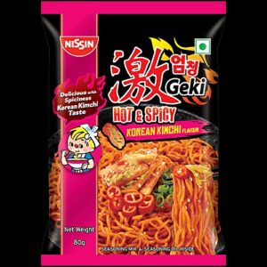 mehnoor supermarket Geki Nissin Korean Kimchi Noodles 80 gm